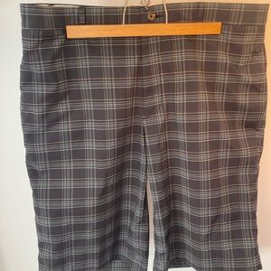 Greg Norman Collection Dark Gray Flat Front Shorts